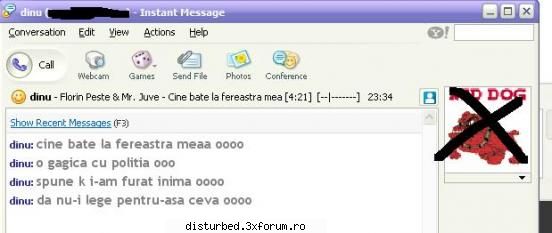 Discutzii penale pe mIRC sau Yahoo mess. - CHiFT3a_TiX - Internet