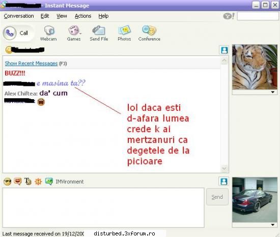 Discutzii penale pe mIRC sau Yahoo mess. - CHiFT3a_TiX - Internet